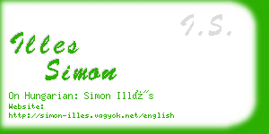 illes simon business card